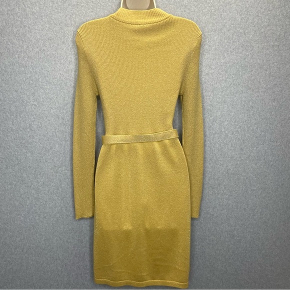 Free People Golden French Girl Sweater Dress w/ Belt - Picture 7 of 9